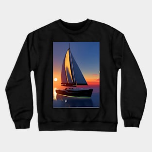 WESTWARD BOUND LOVELY SAILBOAT Crewneck Sweatshirt